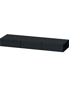 Duravit DuraStyle étagère tiroir DS827201616 150 x 44 cm, 3 tiroirs, chêne noir, avec support console
