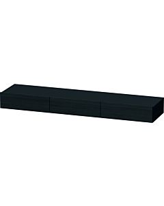 Duravit DuraStyle étagère tiroir DS827301616 180 x 44 cm, 3 tiroirs, chêne noir, avec support console