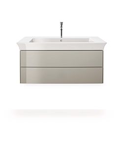 Duravit White Tulip vanity unit WT43420H3H3 98.4 x 45.8 cm, Taupe high gloss, wall-hung, 2 drawers