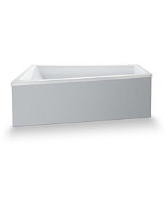 Duravit No. 1 Trapez-Badewanne 700506000000000 160 x 85 x 46 cm, Einbauversion, mit einer Rückenschräge links, weiß