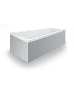 Duravit No. 1 Trapez-Badewanne 700504000000000 150 x 80 x 46 cm, Einbauversion, mit einer Rückenschräge links, weiß