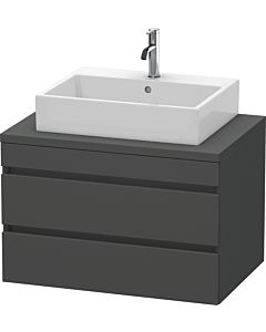 Duravit DuraStyle vasque DS531704949 80 x 54,8 cm, graphite mat, pour console, 2 tiroirs