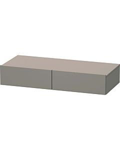 Duravit DuraStyle étagère tiroir DS827004343 100 x 44 cm, 2 tiroirs, basalte mat, avec support console