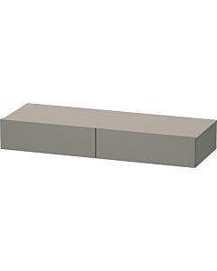 Duravit DuraStyle étagère tiroir DS827104343 120 x 44 cm, 2 tiroirs, basalte mat, avec support console
