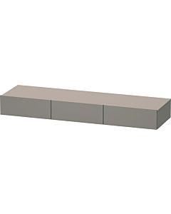 Duravit DuraStyle étagère tiroir DS827204343 150 x 44 cm, 3 tiroirs, basalte mat, avec support console