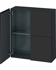 Duravit L-Cube medium tall cabinet LC116704949 70x24.3x80cm, 2 doors, graphite matt