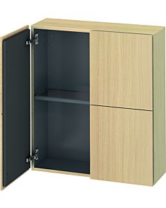 Duravit L-Cube medium tall cabinet LC116707171 70x24.3x80cm, 2 doors, Mediterranean oak