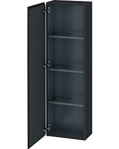 L-Cube Duravit tall cabinet LC1168L4949 40x24.3x132cm, door on the left, matt graphite