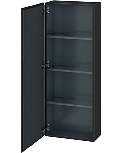 L-Cube Duravit tall cabinet LC1169L4949 50x24.3x132cm, door on the left, matt graphite