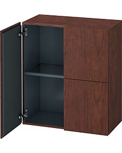 Duravit L-Cube medium tall cabinet LC117701313 70x36.3x80cm, 2 doors, American walnut
