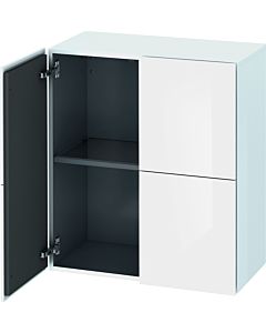 Duravit L-Cube medium tall cabinet LC117702222 70x36.3x80cm, 2 doors, white high gloss