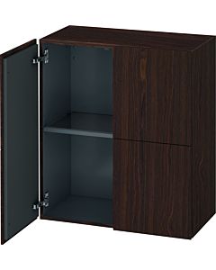 Duravit L-Cube medium tall cabinet LC117706969 70x36.3x80cm, 2 doors, brushed walnut
