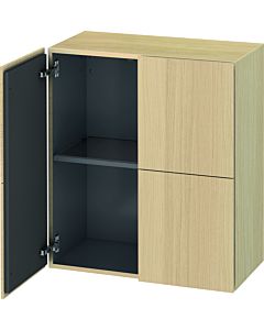 Duravit L-Cube medium tall cabinet LC117707171 70x36.3x80cm, 2 doors, mediterane oak