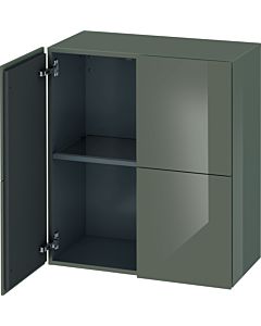 Duravit L-Cube medium tall cabinet LC117708989 70x36.3x80cm, 2 doors, flannel gray high gloss