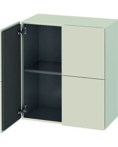 Duravit L-Cube medium tall cabinet LC117709191 70x36.3x80cm, 2 doors, matt taupe