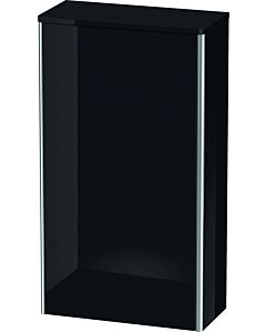 Duravit XSquare Halbhochschrank XS1303L4040 50x88x23,6cm, Tür links, schwarz hochglanz