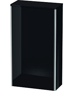 Duravit XSquare Halbhochschrank XS1303R4040 50x88x23,6cm, Tür rechts, schwarz hochglanz