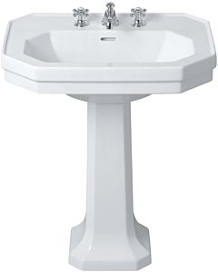 Duravit series 1930 washbasin 04387000001 with overflow, 2000 tap hole, white Wondergliss