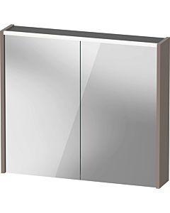 Duravit D-Code Mirror Cabinet Mirrored DC7106043432000 800x700x148, Basalt Matt , Socket J, LED Lighting