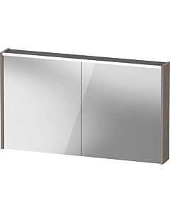 Duravit D-Code Mirror Cabinet Mirrored DC7108043432000 1200x700x148, Basalt Matt , Socket J, LED Lighting