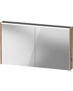 Duravit D-Code Mirror Cabinet Mirrored DC7108055550000 1200x700x148, Oak Marbled Matt, Socket, LED Lighting