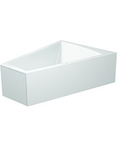 Duravit bathtub Paiova 700267000000000 with molded acrylic cladding and frame, white