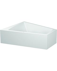 Duravit bathtub Paiova 700268000000000 with molded acrylic cladding and frame, white
