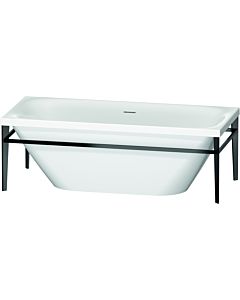 Duravit XViu rectangular bathtub 700443000B20000 180 x 80 x 46 cm, free-standing, white, metal 700443000B20000 black matt