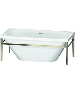 Duravit XViu rectangular bathtub 700444000B10000 160 x 80 cm x 46, free-standing, white, metal frame matt champagne