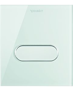 Duravit Plaque de déclenchement DuraSystem WD5005012000 14,05 x 15,7 mm, verre, blanc , pour urinoir