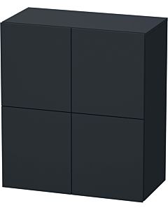Duravit L-Cube medium tall cabinet LC117708080 70x36.3x80cm, 2 doors, graphite super matt