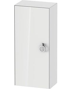 Duravit White Tulip half-height cabinet WT1323L8585 40 x 24 cm, Weiß Hochglanz , 2000 door on the left with handle, 2 glass shelves