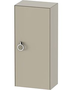 Duravit White Tulip half tall cabinet WT1323R6060 40 x 24 cm, Taupe Seidenmatt , 2000 door on the right with handle, 2 glass shelves