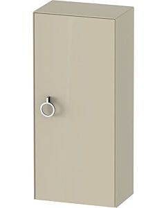Duravit White Tulip half tall cabinet WT1323RH3H3 40 x 24 cm, Taupe high gloss, 2000 door on the right with handle, 2 glass shelves