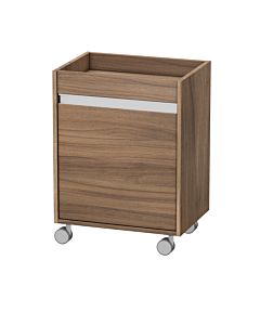 Duravit Ketho roll container KT2530L7979 50x36x67cm, door on the left, natural walnut