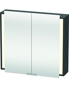 Duravit Ketho mirror cabinet KT753104949 80 x 18 cm, graphite matt, 2 mirror doors