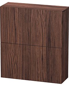 Duravit L-Cube medium tall cabinet LC116702121 70x24.3x80cm, 2 doors, dark walnut