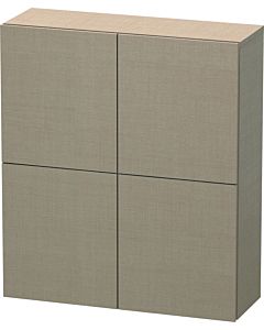 Duravit L-Cube medium tall cabinet LC116707575 70x24.3x80cm, 2 doors, linen