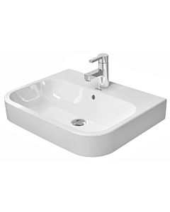 Duravit Happy D.2 Aufsatz Waschbecken 23156000001 60 x 47,5 cm, weiss, wondergliss, mit Überlauf