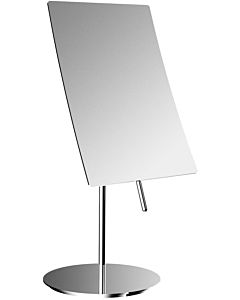 Emco Pure shaving/make-up mirror 109400113 132 x 148 mm, triple, borderless, with handle, standing mirror, chrome