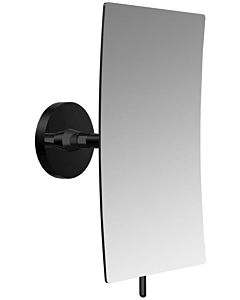 Emco Round adhesive wall mirror 109413337 132 x 208 mm, square, 3-fold, black