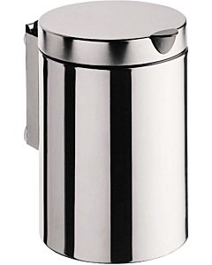 Emco System 2 waste bin 355300100 stainless steel, with lid, wall-mounted, 3 l