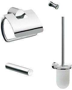 Emco Rondo 2 WC 459800102 chrome, paper holder with lid, spare roll holder, brush set and hook
