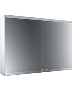 Emco Asis Evo armoire de toilette éclairée en saillie 939708005 1000x700mm, 2 portes, sans surface de miroir chauffante