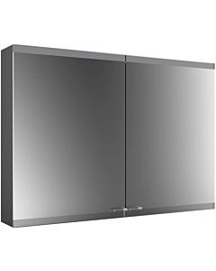 Emco Asis Evo surface-mounted illuminated mirror cabinet 939713305 1000 x 700 mm, 2-door, black, with lightsystem, without mirror heating