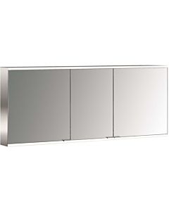 Emco prime armoire à miroir éclairée en saillie 949706248 1600x700mm, 3 portes, aluminium/miroir