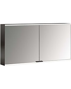 Emco prime surface-mounted illuminated mirror cabinet 949713547 1300x700mm, 2 doors, black/mirror