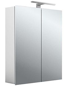 Emco Asis Mee armoire à miroir éclairée en saillie 949805050 600 x 746 mm, 2 portes, aluminium