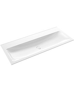 Emco Asis mineral cast guest washbasin 957711422 white, Ø 1200 mm, without overflow, with 2 tap holes