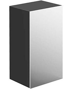 Emco evo half tall cabinet 957950903 750mm, with double mirror door, black high gloss / mirror